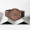 Walnut. A niche wooden watch with a simple Japanese-style retro design. It's a creative wooden men's watch